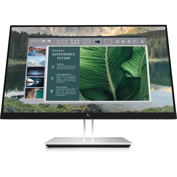 HP E24u G4 Monitor PC 60,5 cm [23.8] 1920 x 1080 Pixel Full HD LCD Nero, Argento (E24u G4 FHD USB-C Monitor - Europe - English localization - Warranty: 12M)
