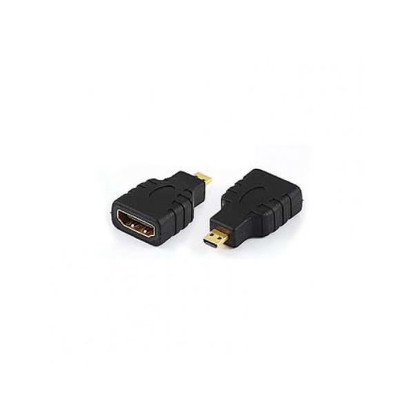 Adattatore Micro Hdmi-hdmi M/f Bk F19pin Adj
