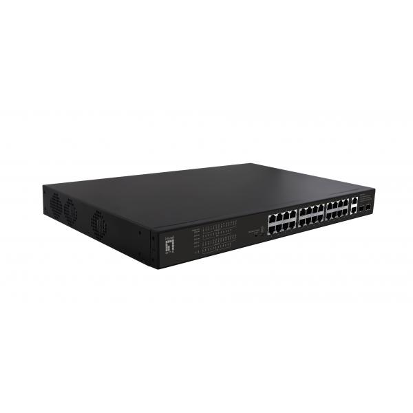 LevelOne FGP-2831 switch di rete Non gestito Fast Ethernet (10/100) Supporto Power over Ethernet (PoE) 1U Nero