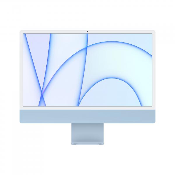 Apple iMac 61 cm (24") 4480 x 2520 Pixel Apple M 8 GB 256 GB SSD PC All-in-one macOS Big Sur Wi-Fi 6 (802.11ax) Blu