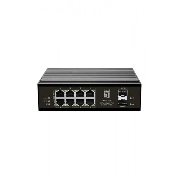 LevelOne IGP-1031 switch di rete Gigabit Ethernet (10/100/1000) Supporto Power over Ethernet (PoE) Nero