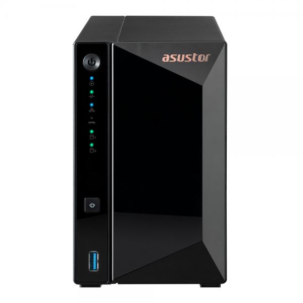 Asustor AS3302T server NAS e di archiviazione Collegamento ethernet LAN Nero RTD1296