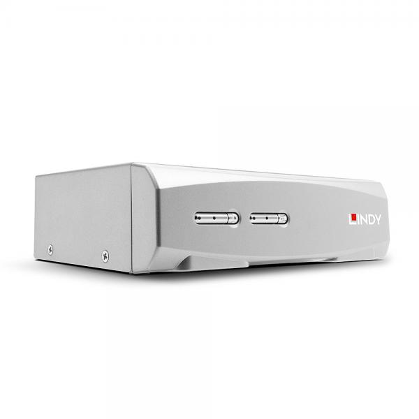 Switch KVM HDMI 4K60, USB 2.0 & Audio, 2 Porte