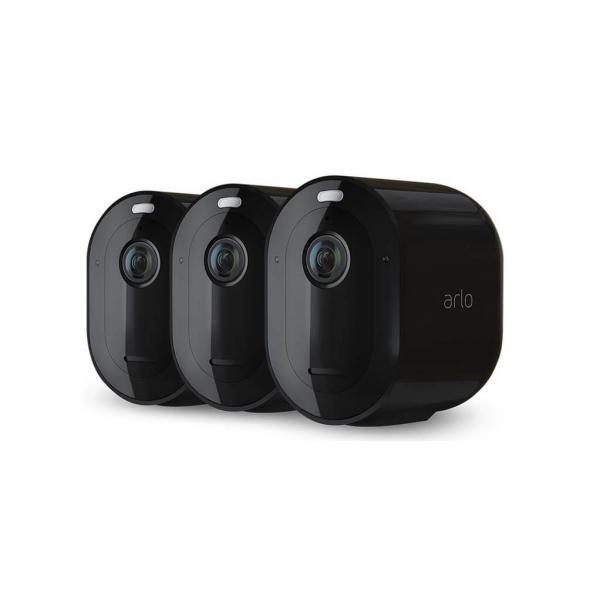 Arlo Pro 4 - Network surveillance camera - outdoor, indoor - weatherproof - colour [Day&Night] - 4 MP - 2560 x 1440 - audio - wireless - Wi-Fi - USB 2.0 - H.264, H.265 - DC 5 V [pack of 3]