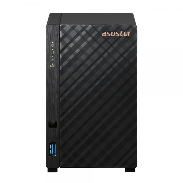 Asustor AS1102T NAS Mini Tower Collegamento ethernet LAN Nero RTD1296 (ASUSTOR AS1102T Drivestor 2 2-Bay NAS Enclosure [No Drives] Quad Core 1.4GHz CPU 1GB DDR4 USB3 2.5GB LAN Rose Gold Logo)