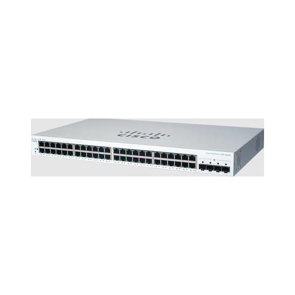 Cisco Business 220 Series CBS220-48T-4G - Switch - intelligente - 48 x 10/100/1000 + 4 x Gigabit SFP (uplink) - montabile su rack