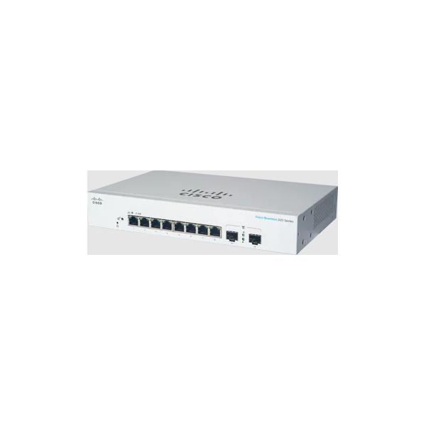 Cisco Business 220 Series CBS220-8T-E-2G - Switch - intelligente - 8 x 10/100/1000 + 2 x Gigabit SFP (uplink) - montabile su rack