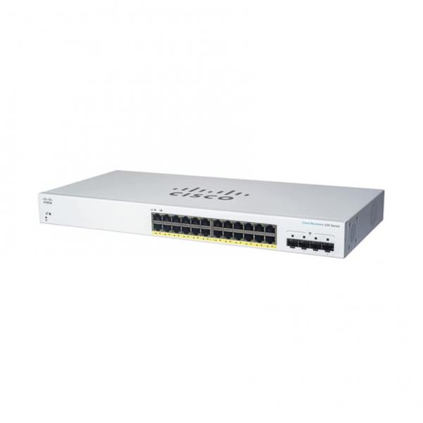 Cisco CBS220-24FP-4G Gestito L2 Gigabit Ethernet [10/100/1000] Supporto Power over Ethernet [PoE] Bianco (CBS220 SMART 24-PORT GE FULL - POE 4X1G SFP)
