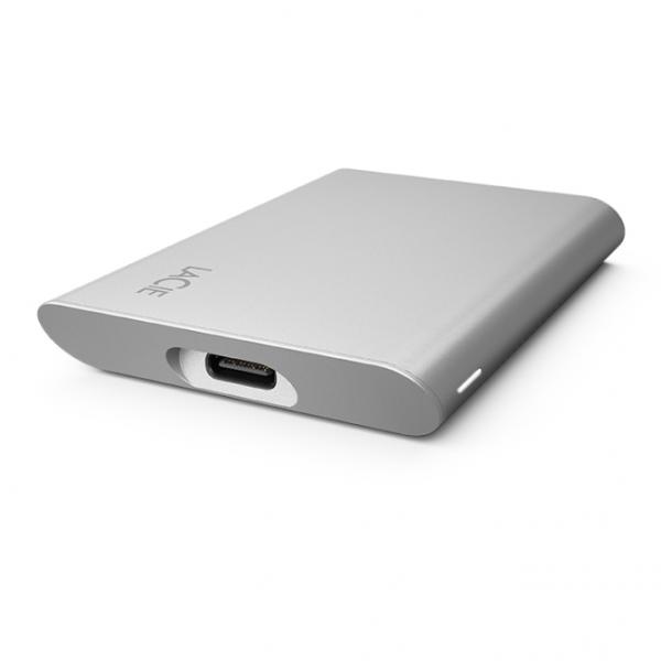 LACIE SSD PORTATILE 1.000GB USB-C V2 VELOCITÀ FINO A 1.050 MB/S ARGENTO LUNARE