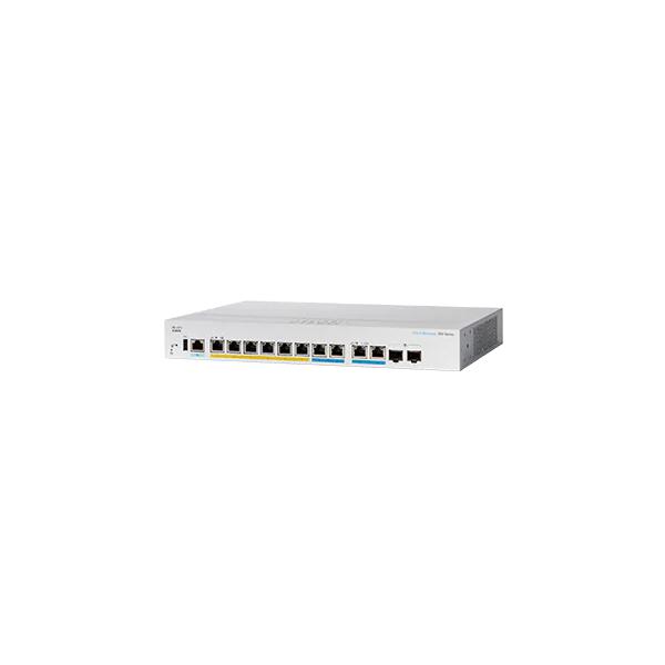 Cisco CBS350 Gestito L3 2.5G Ethernet (100/1000/2500) Supporto Power over Ethernet (PoE) 1U Nero, Grigio
