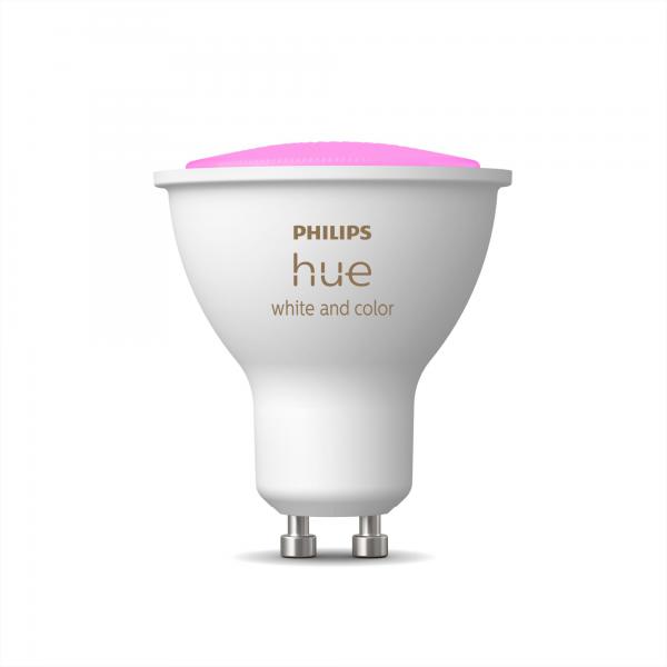 Philips Hue PHILIPS Hue Connected White & Color Ambiance - Lampadina LED GU10 - Compatibile Bluetooth