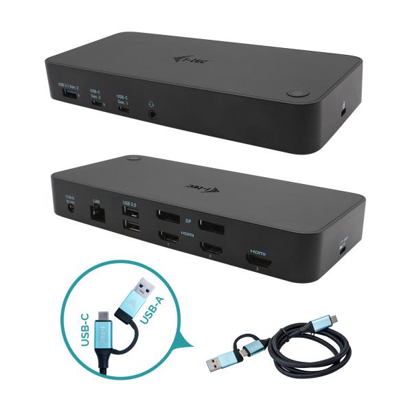 i-tec USB 3.0 / USB-C / Thunderbolt, 3x 4K Docking Station + Power Delivery 100W (I-TEC USB 3.0 / USB-C / - THUNDERBOLT 3X 4K DOCKING STATIO)
