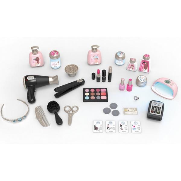 Smoby - My Beauty Center - Istituto Di Bellezza Per Bambini - Parrucchiere + Unghie + Trucco - Funzioni Audio E Luce - 32 Accessi