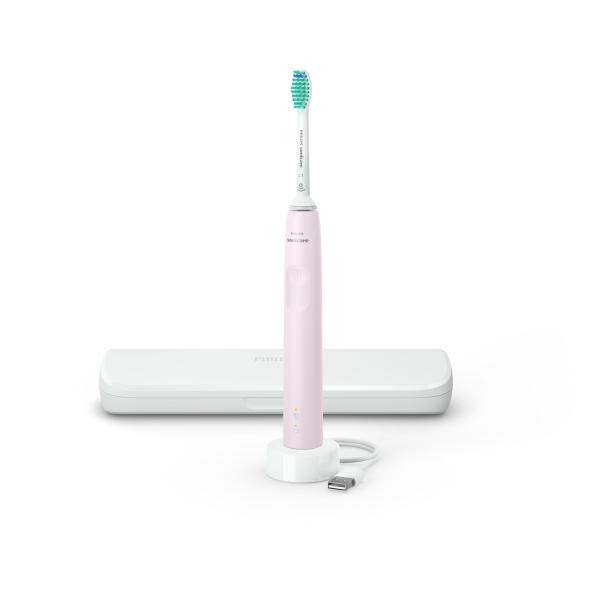Philips PHILIPS SONICARE HX3673 / 11 Series 3000 spazzolino elettrico (1 modalità, 1 intensità, rosa) + 1 testina + 1 custodia da viaggio