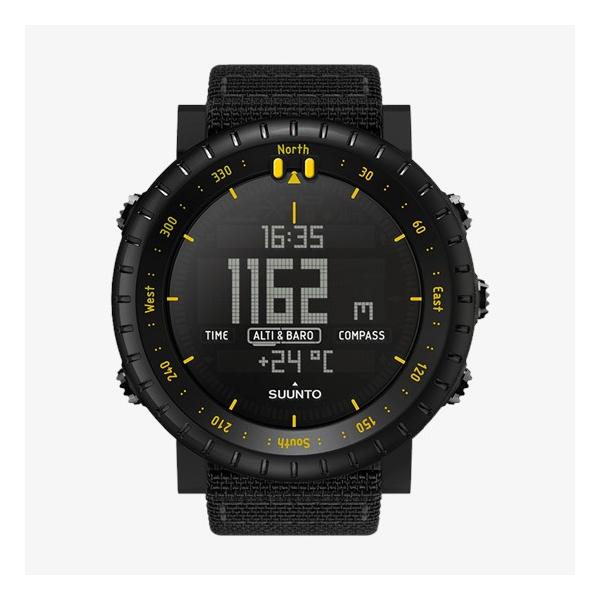 SUUNTO CORE OROLOGIO SPORTIVO DA OUTDOOR CON ALTIMETRO BAROMETRO E BUSSOLA  NERO GIALLO SS050276000
