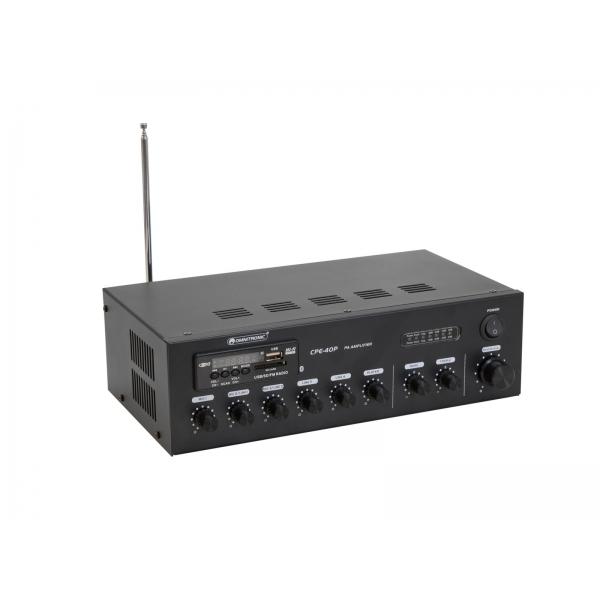 Omnitronic 80709605 Amplificatore Audio Resa/fase Nero