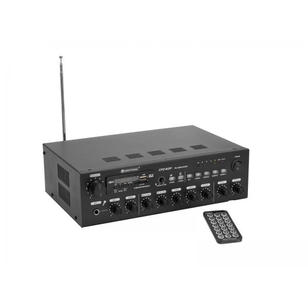 Omnitronic 80709703 amplificatore audio Resa/fase Nero