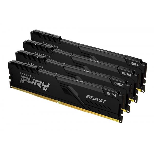 KINGSTON FURY BEAST 128GB 4 x 32GB DDR4 3.200MHz CL16 DIMM