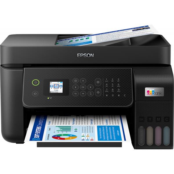 Epson EcoTank ET-4800 stampante multifunzione inkjet 4-in-1 A4, serbatoi ricaricabili alta capacitÃ , 5 flaconi inclusi pari a 14000pag B/N 5200pag colore, Wi-FI Direct, USB (Epson EcoTank ET-4800 [4in1])