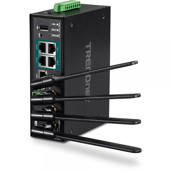 Trendnet TI-WP100 router wireless Gigabit Ethernet Dual-band (2.4 GHz/5 GHz) 3G 4G 5G Nero