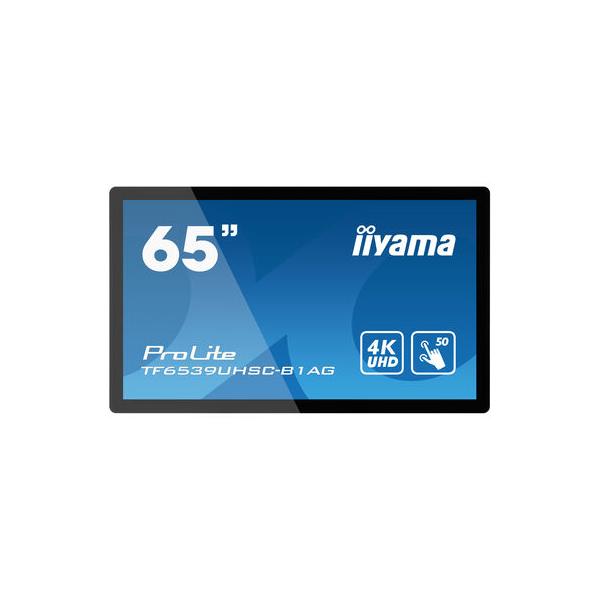 iiyama TF6539UHSC-B1AG lavagna interattiva 165,1 cm [65] 3840 x 2160 Pixel Touch screen Nero USB (iiyama TF6539UHSC-B1AG interactive whiteboard 165.1 cm [65'] 3840 x 2160 pixels Touchscreen Black USB)