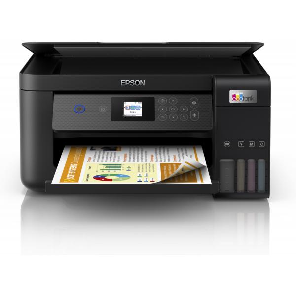 Epson EcoTank ET-2850 Ad inchiostro A4 5760 x 1440 DPI 33 ppm Wi-Fi (Epson EcoTank ET-2850 ET 2850 ET2850 - Multifunction printer - colour - ink-jet - refillable - A4 [media] - up to 10.5 ppm [printing] - 100 sheets - USB, Wi-Fi - black)