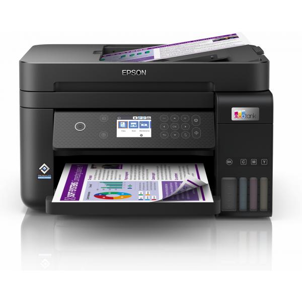 Epson EcoTank ET-3850 Ad inchiostro A4 4800 x 1200 DPI 33 ppm Wi-Fi (Epson EcoTank ET-3850 ET 3850 ET3850 - Multifunction printer - colour - ink-jet - refillable - A4 [media] - up to 15.5 ppm [printing] - 250 sheets - USB, LAN, Wi-Fi - black)