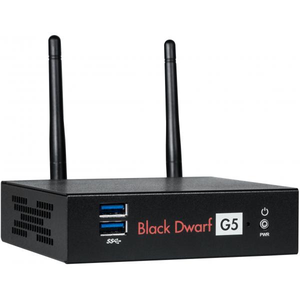 Securepoint Black Dwarf G5 as a Service firewall [hardware] Desktop 1,85 Gbit/s (TERRA FIREWALL BLACK DWARF G5 as a Service inkl. Securepoint Infinity-Lizenz UTM jÃ¤hrlich / Preis pro Jahr)