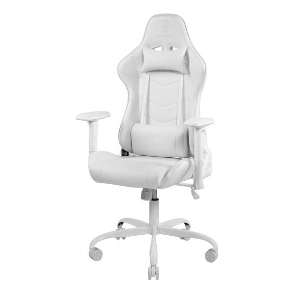 Deltaco Gaming Deltaco GAM-096-W sedia per videogioco Sedia per gaming universale Sedia imbottita tappezzata Bianco