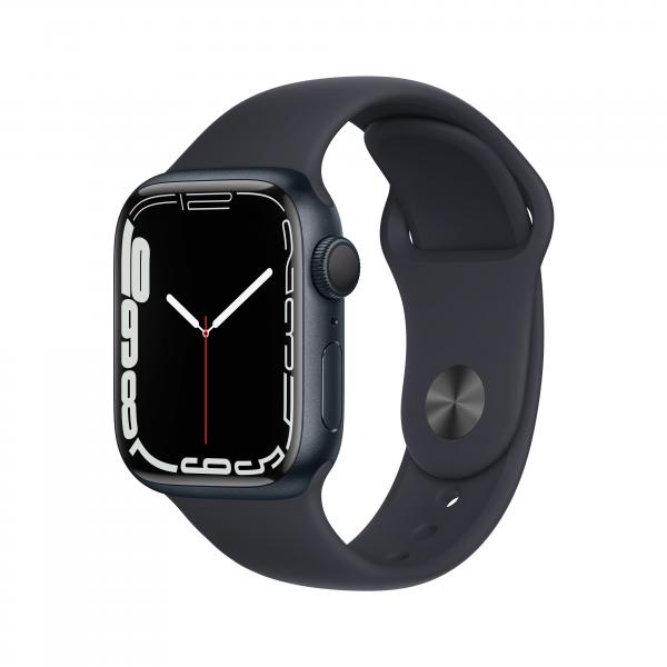 Apple Watch Series 7 GPS - 41 mm - Cassa in alluminio Midnight - Cinturino sportivo Midnight