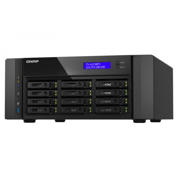 QNAP TS-H1290FX NAS CHASSIS TOWER AMD EPYC 7232P 3.1GHz RAM 64GB-12 BAY HDD/SSD 2.5" SATA III/U.2-2x