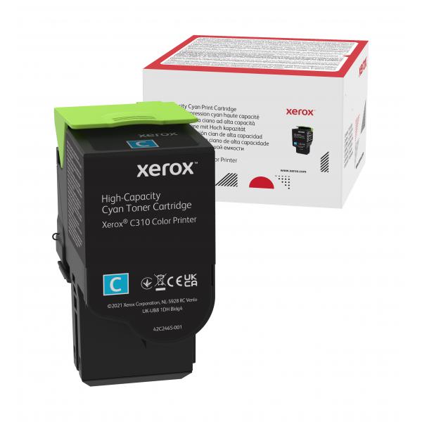 Xerox Cartuccia toner Ciano a High capacity da 5500 Pagine per Stampante a colori Â® C310â€‹/â€‹multifunzione a colori Â® C315 [006R04365] (XEROX C310 CYAN HIGH CAP TONER CART)