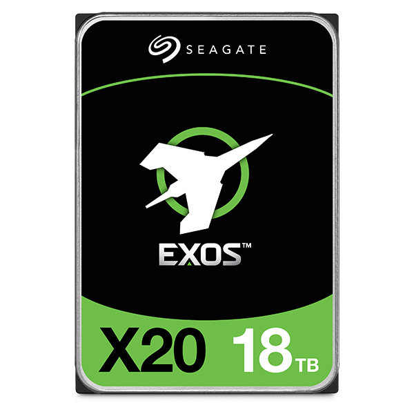 Seagate Enterprise Exos X20 3.5 18 TB SAS (Seagate Exos X20 ST18000NM000D - Hard drive - 18 TB - internal - SAS 12Gb/s - 7200 rpm - buffer: 256 MB)
