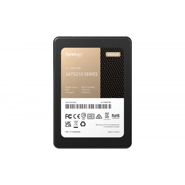 Synology SSD 2.5â€ SATA 960GB 2.5 Serial ATA III (SYNOLOGY SAT5210 SSD 960GB SATA 6Gb/s,2.5'')