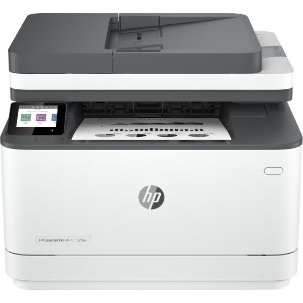 HP LaserJet Pro Stampante multifunzione 3102fdw, Bianco e nero, Stampante per Piccole e medie imprese, Stampa, copia, scansione, fax, Stampa fronte/retro; Scansione verso e-mail; Scansione su PDF