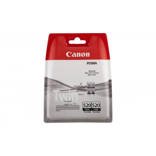 Canon Cartuccia d'inchiostro nero PGI-520BK (confezione doppia)