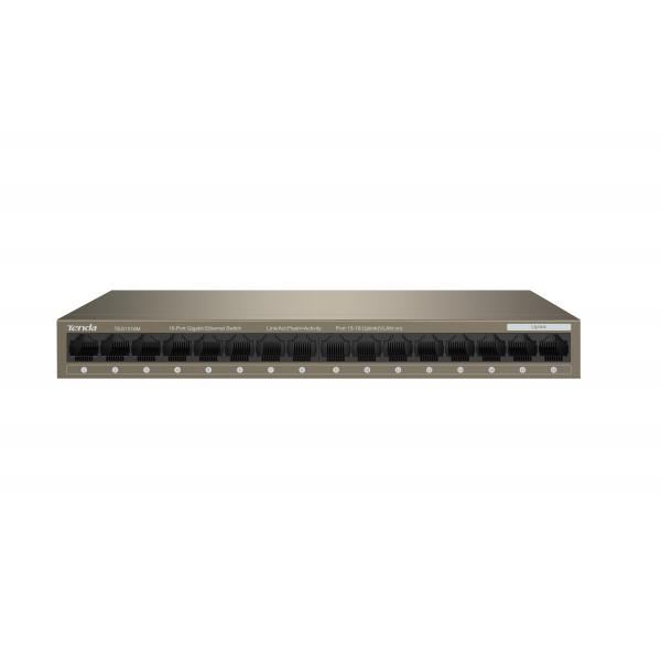 Tenda SWITCH BUSINESS TEG1016M-IEEE 802.3uxab-16 porte 10/100/1000 Base-T Ethernet-Capacità 32Gbps-Prot.fulm.6KV su ogni porta