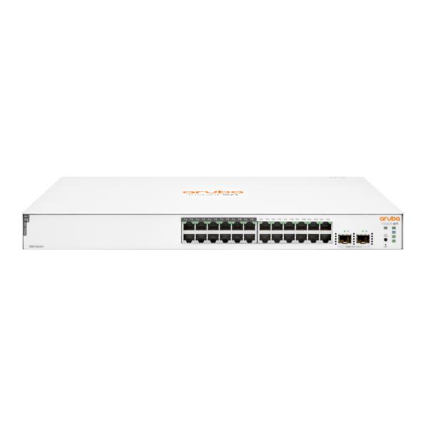 Hewlett Packard Enterprise Aruba Instant On 1830 24G 12p Class4 PoE 2SFP 195W Gestito L2 Gigabit Ethernet (10/100/1000) Supporto Power over Ethernet (PoE) 1U