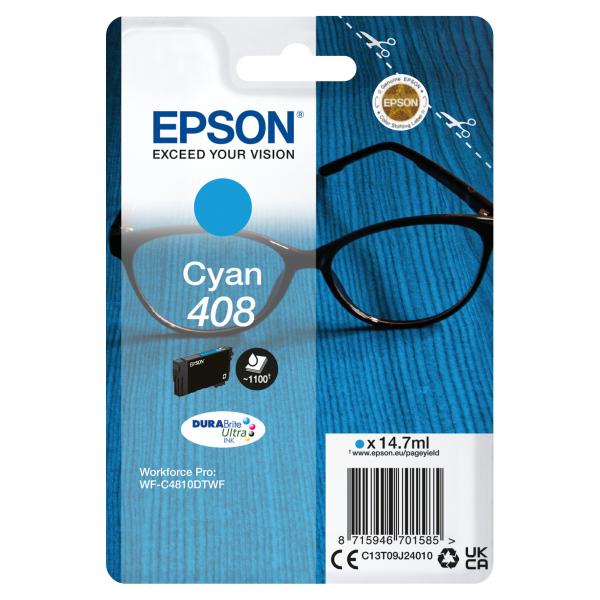 Epson Singlepack Cyan 408 DURABrite Ultra Ink