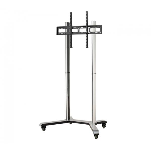 B-Tech XRTROLLEYXL 2,18 m [86] Nero, Argento (XRTROLLEYXL - FLAT SCREEN FLOOR STAND/TROLLEY FOR SCREENS UP TO 86)