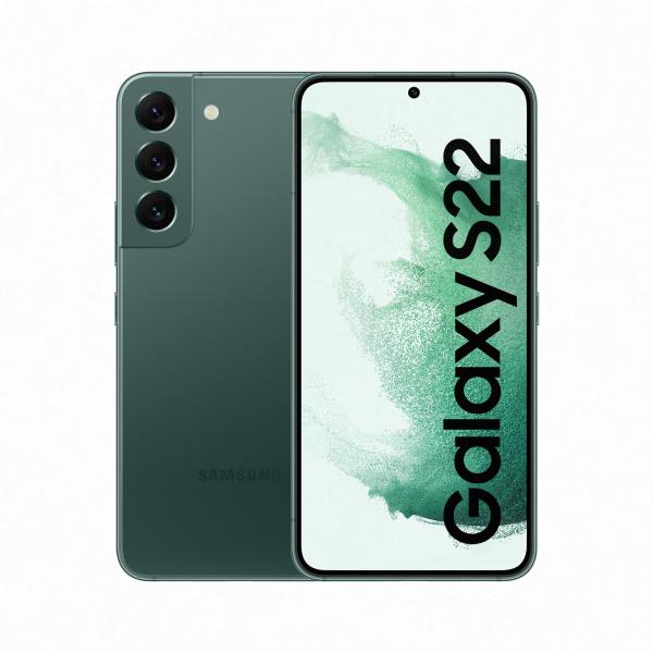 Samsung Galaxy S22 SM-S901B 15,5 cm [6.1] Doppia SIM Android 12 5G USB tipo-C 8 GB 256 GB 3700 mAh Verde (GALAXY S22 GREEN 256GB)