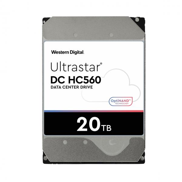 Western Digital Ultrastar 0F38754 disco rigido interno 3.5 20 TB NL-SATA (WD Ultrastar DC HC560 - HDD - crittografato - 20 TB - interno - 3.5 - SATA 6Gb/s - 7200 rpm - buffer: 512 MB - Self-Encrypting Drive [SED], TCG Enterprise)