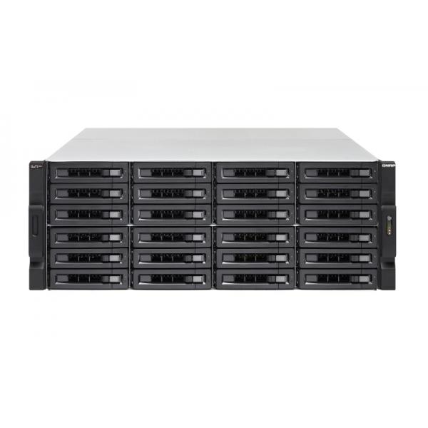 QNAP TS-H2483XU-RP NAS CHASSIS RACK 4U XEON E-2236 3.3GHz RAM 128GB-24 BAY HDD/SSD 2.5"/3.5"-2xSLOT