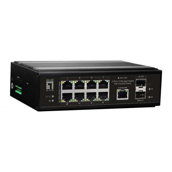 LevelOne IGP-1061 switch di rete Gestito L2 Gigabit Ethernet (10/100/1000) Supporto Power over Ethernet (PoE) Nero
