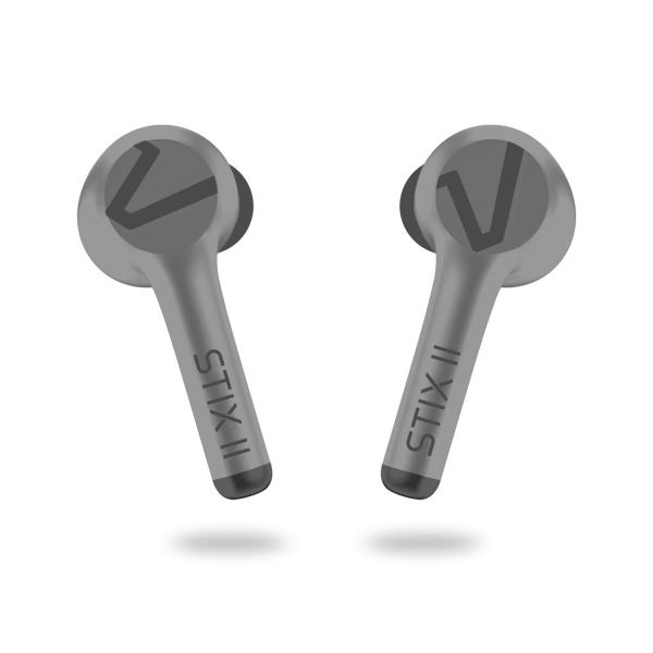 Veho STIX II True Wireless Auricolare In-ear Musica e Chiamate Bluetooth Grigio, Platino (STIX II - GREY)