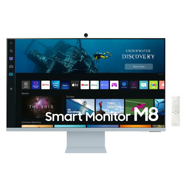 Samsung S32BM80BUU 81,3 cm (32") 4K Ultra HD Smart TV Wi-Fi Blu, Bianco