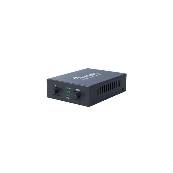 BlueOptics 10G Ethernet Media Converter 2x SFP+ convertitore multimediale di rete 10000 Mbit/s 850 nm Nero