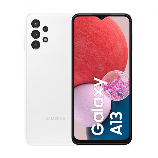 Samsung Galaxy A13 Display 6.6 FHD+ TFT LCD, Doppia SIM Android 12, RAM 3 GB, 32 GB, 5.000 mAh, White (SAMSUNG GALAXY A13 64IN WHITE - [32GB] LTE)