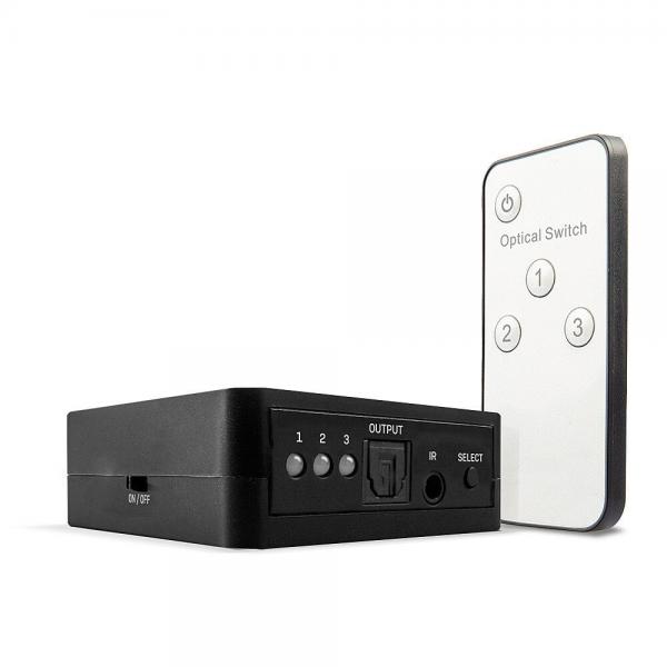 Switch Audio Digitale TosLink (Ottico), 3 Porte