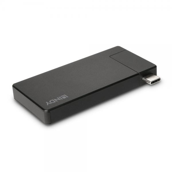 DST-Micro, Micro Docking Station per Laptop USB C con Supporto 4K & Ricarica Pass-Through 100W